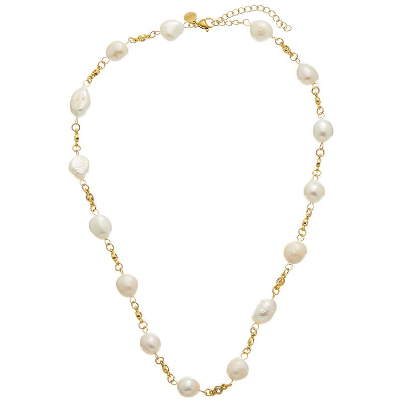 Petit Moments 18k Plated Pearl Beaded Necklace